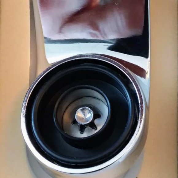 Golf Bag Flask Silver Chrome Leather & in Burl Walnut Box New - Picture 6 of 12